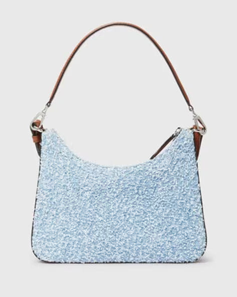 Eco Denim Mini Hobo Shoulder Bag