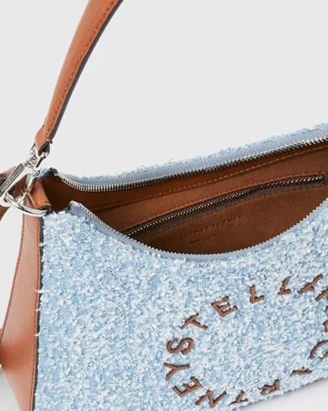 Eco Denim Mini Hobo Shoulder Bag