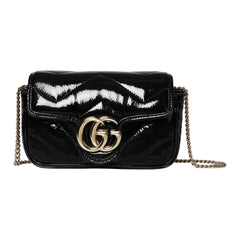 Gucci GG Marmont Patent Leather Shoulder Bag