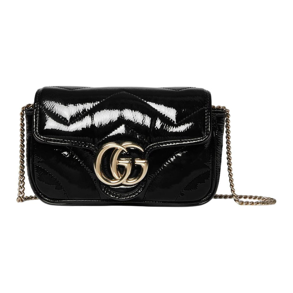 Gucci GG Marmont Patent Leather Shoulder Bag