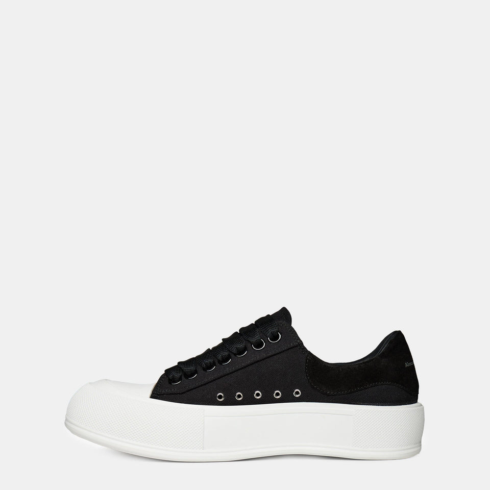 Deck Lace Up Plimsoll Trainers