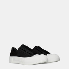 Deck Lace Up Plimsoll Trainers