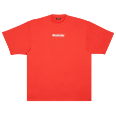 Balenciaga Technical Mesh Swim T-Shirt Red