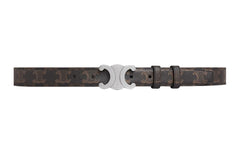 Celine Medium Triomphe Belt In Triomphe Canvas