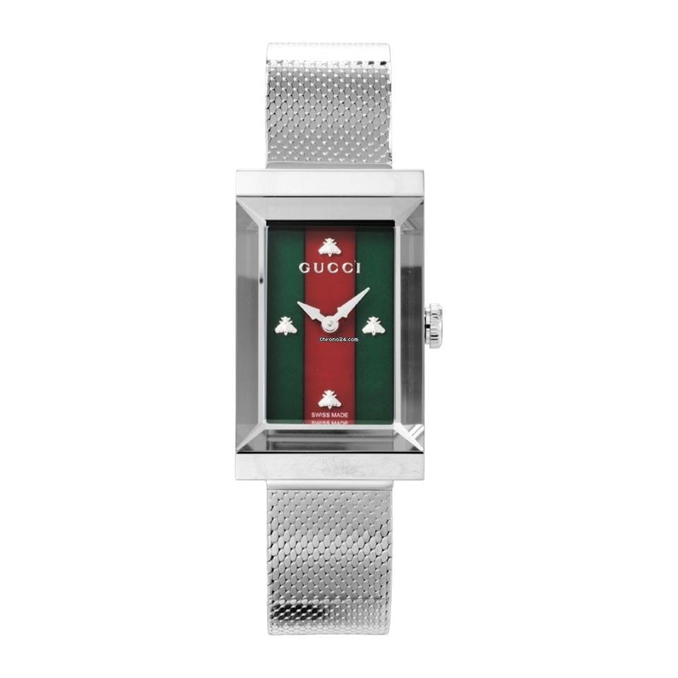 Gucci G-Frame 2 Year Warranty Silver YA147401