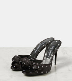 Luxury Polka Dot Kitten Heel Sandals for Women