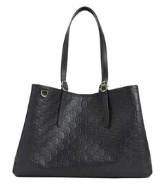 Black Gg Emblem Large Tote