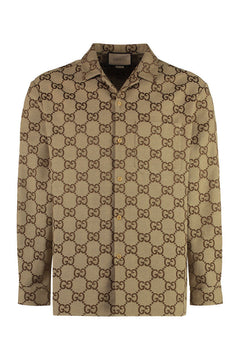 Maxi GG canvas overshirt