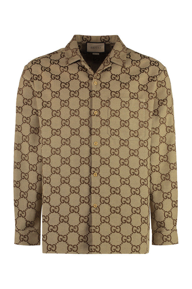 Maxi GG canvas overshirt