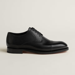 Hermes Lawrence Derby Shoe Marron Pcan
