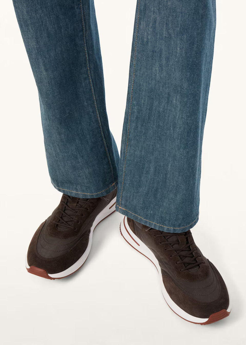 LoroPiana Week End Walk Sneaker Cedar Bronze