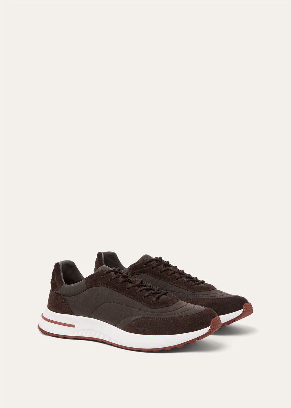 LoroPiana Week End Walk Sneaker Cedar Bronze