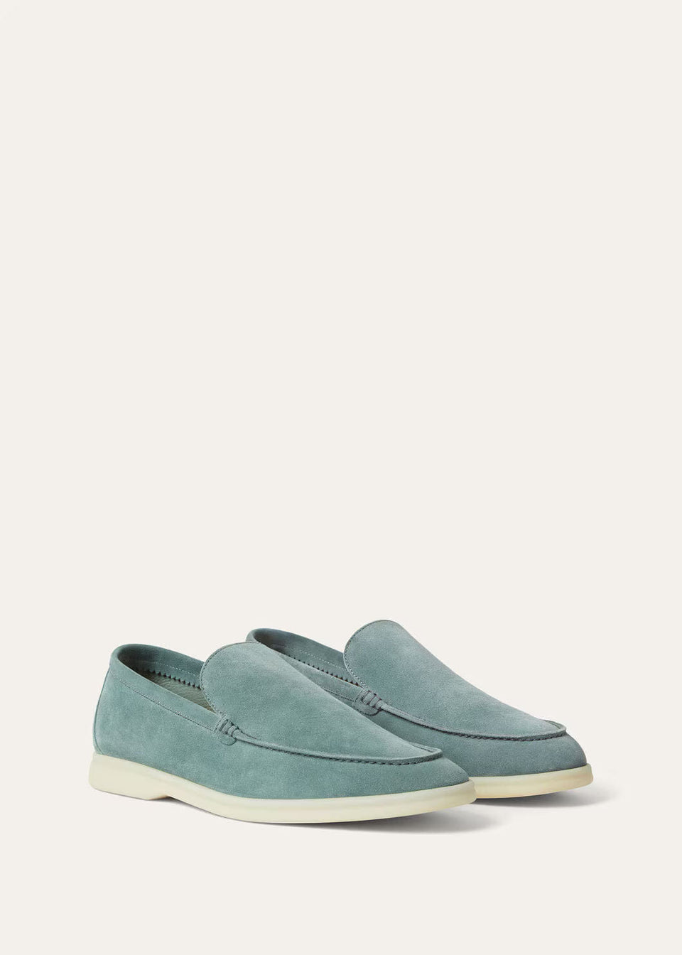 LoroPiana Summer Walk Loafer Pine Cloud