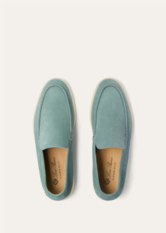 LoroPiana Summer Walk Loafer Pine Cloud