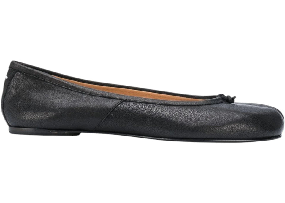 Maison Margiela Calfskin Tabi Ballet Flats Black Womens