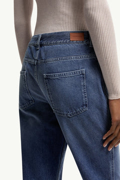 Moncler Wide Leg Denim Jeans Denim Blue Denim Blue