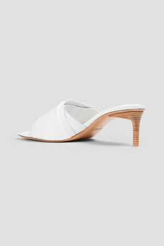 Jacquemus Piscine Padded Leather Mules White Women's