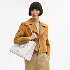 Coach Maggie Tote Bag Gold Chalk