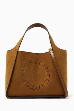 Stella Mccartney Logo Crossbody Tote Bag in Alter Suede
