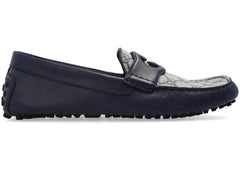 Gucci Interlocking G Driver Loafer Blue