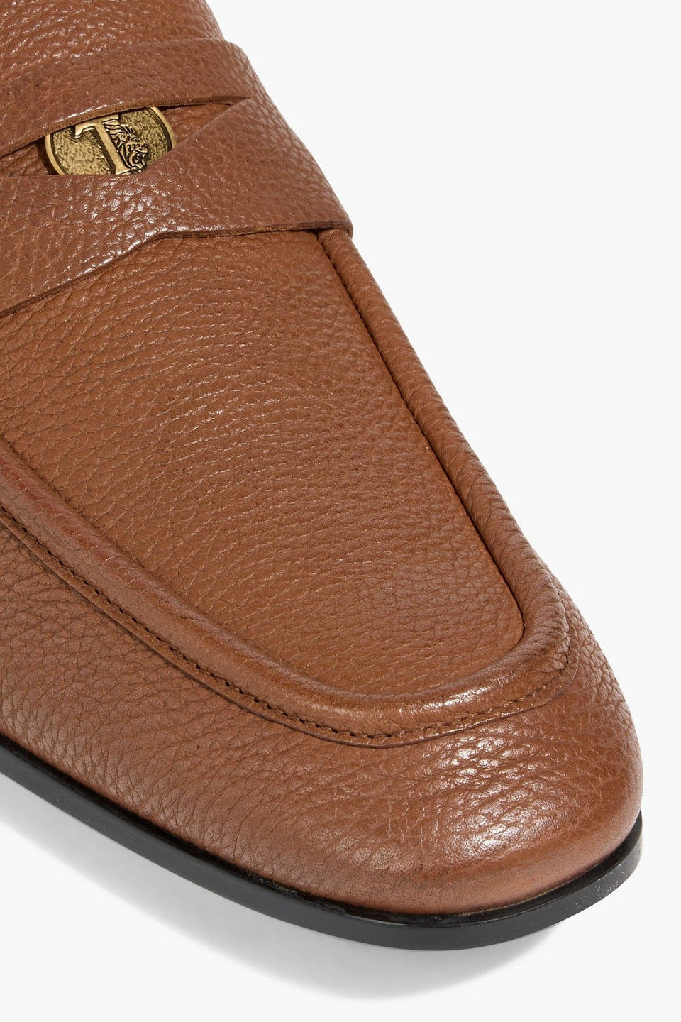 Tod's Pebbled-Leather Penny Loafers Brown