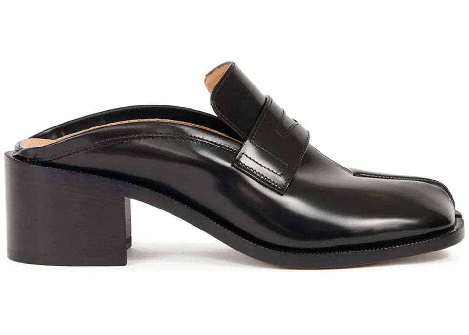 Maison Margiela H55 Tabi City Loafer Mule Black Womens