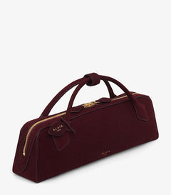 Suede Le Teckel Top-Handle Bag
