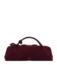 Suede Le Teckel Top-Handle Bag