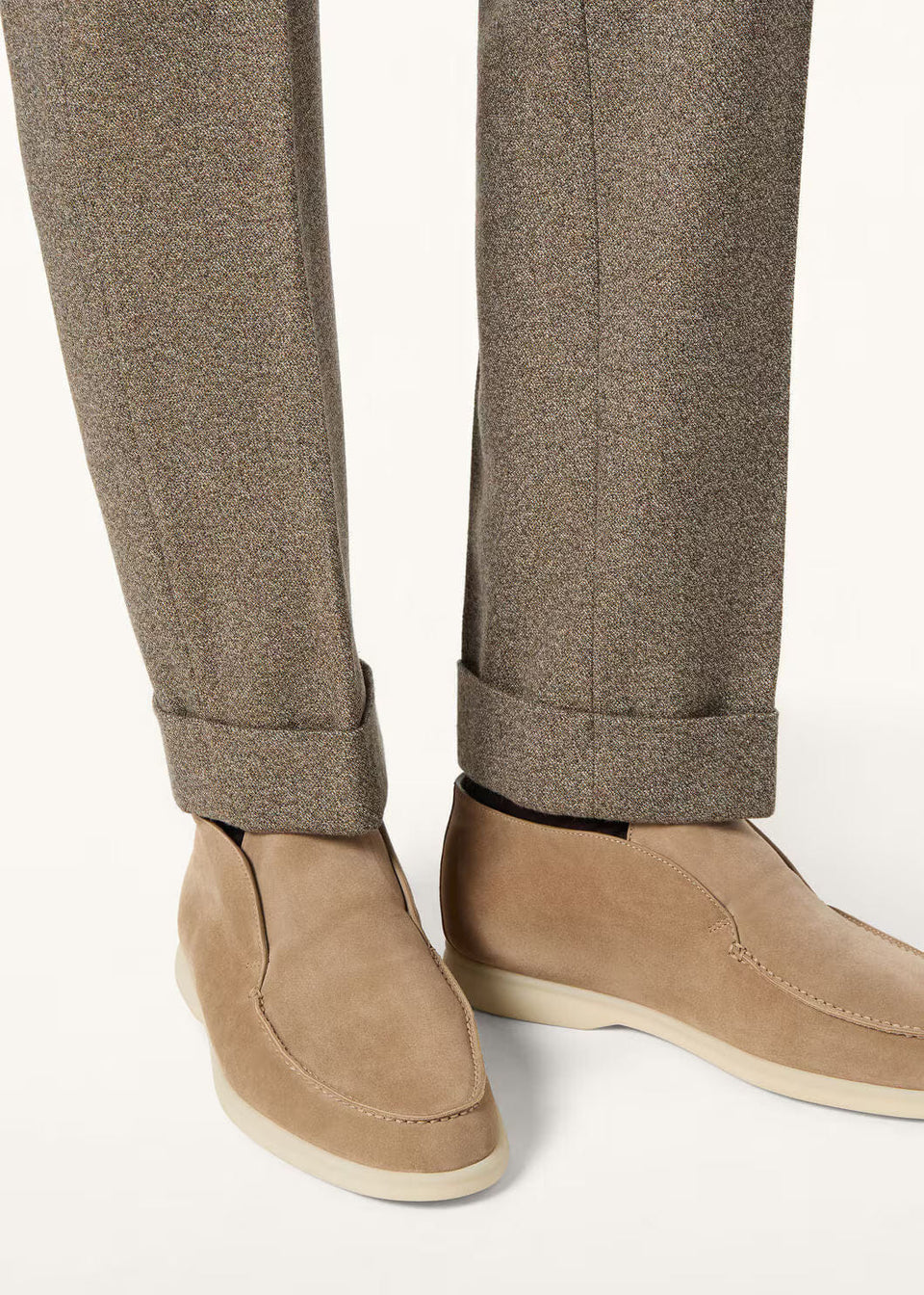 LoroPiana Open Walk Boot Dark Birch
