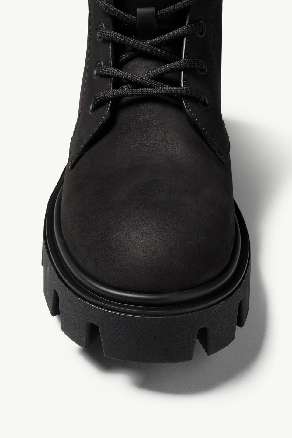 Moncler Peak City Nubuck & Suede Ankle Boots Black
