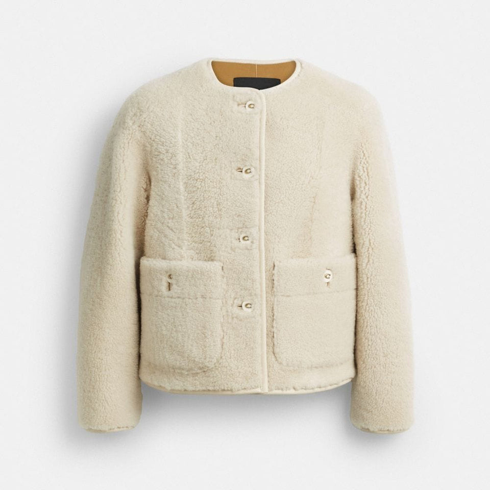 Shearling Cardigan Jacket