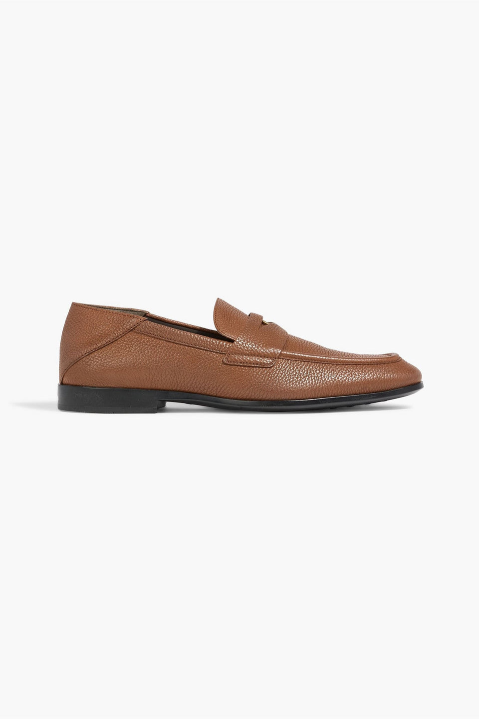 Tod's Pebbled-Leather Penny Loafers Brown