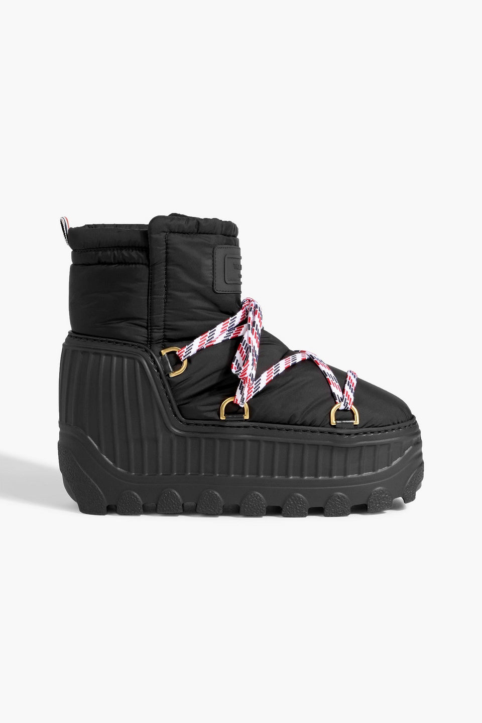 Thom Browne Shell Platform Snow Boots Black Women's