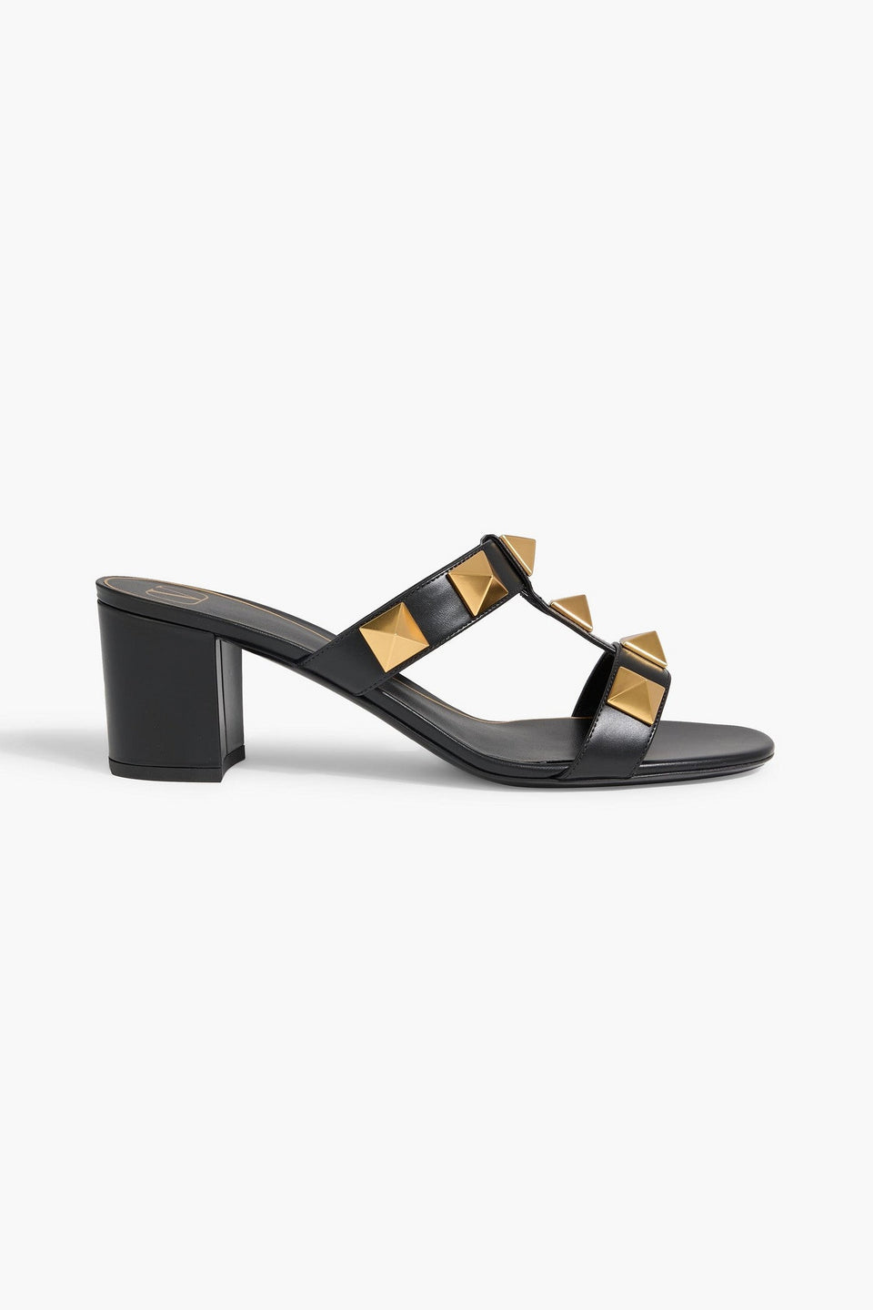 Valentino Garavani Rockstud Leather Mules Black Women's