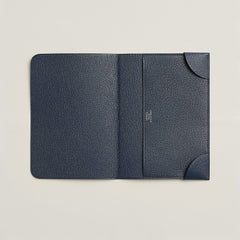 Hermes Coins De Malle Passport Holder Navy