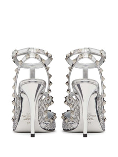 Rockstud 100mm crystal-embellished pumps