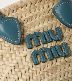 Mini Straw Basket Tote Bag