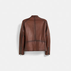Restored Leather Racer Jacket