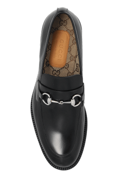 Gucci BLACK Leather shoes type loafers
