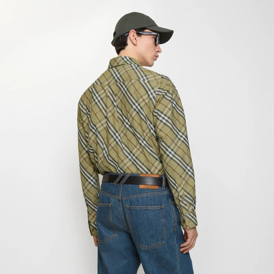 Relaxed Fit Check Cotton Shirt