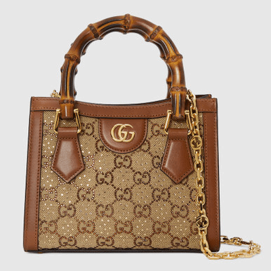 GUCCI Diana Mini Tote – Brown
