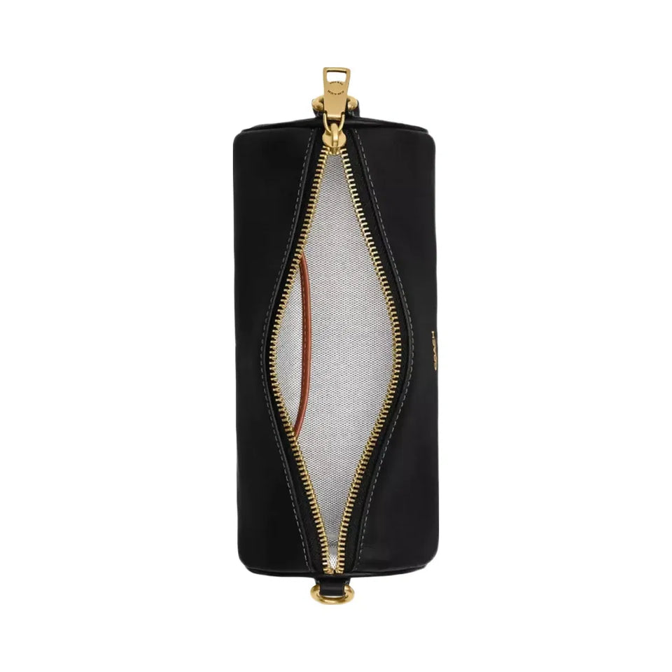 Coach Barrel Bag in Brass Black