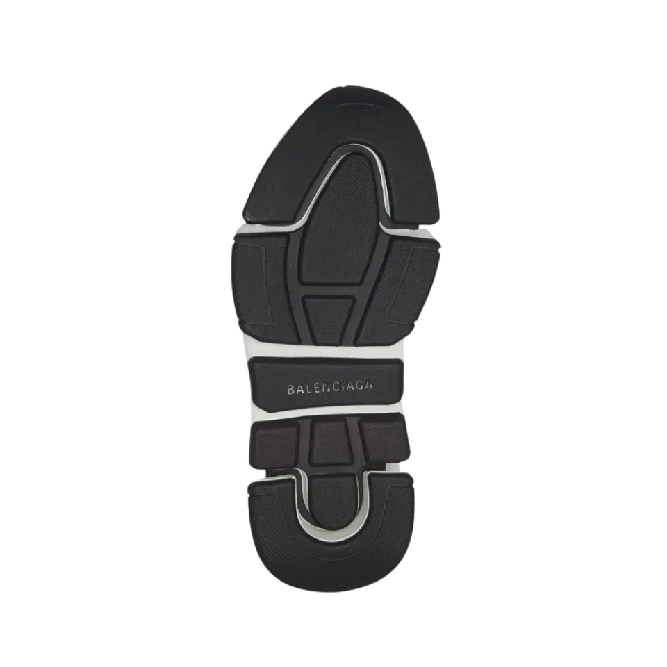 Balenciaga Speed 2.0 Recycled Knit Sneaker With Bicolor Sole In Black