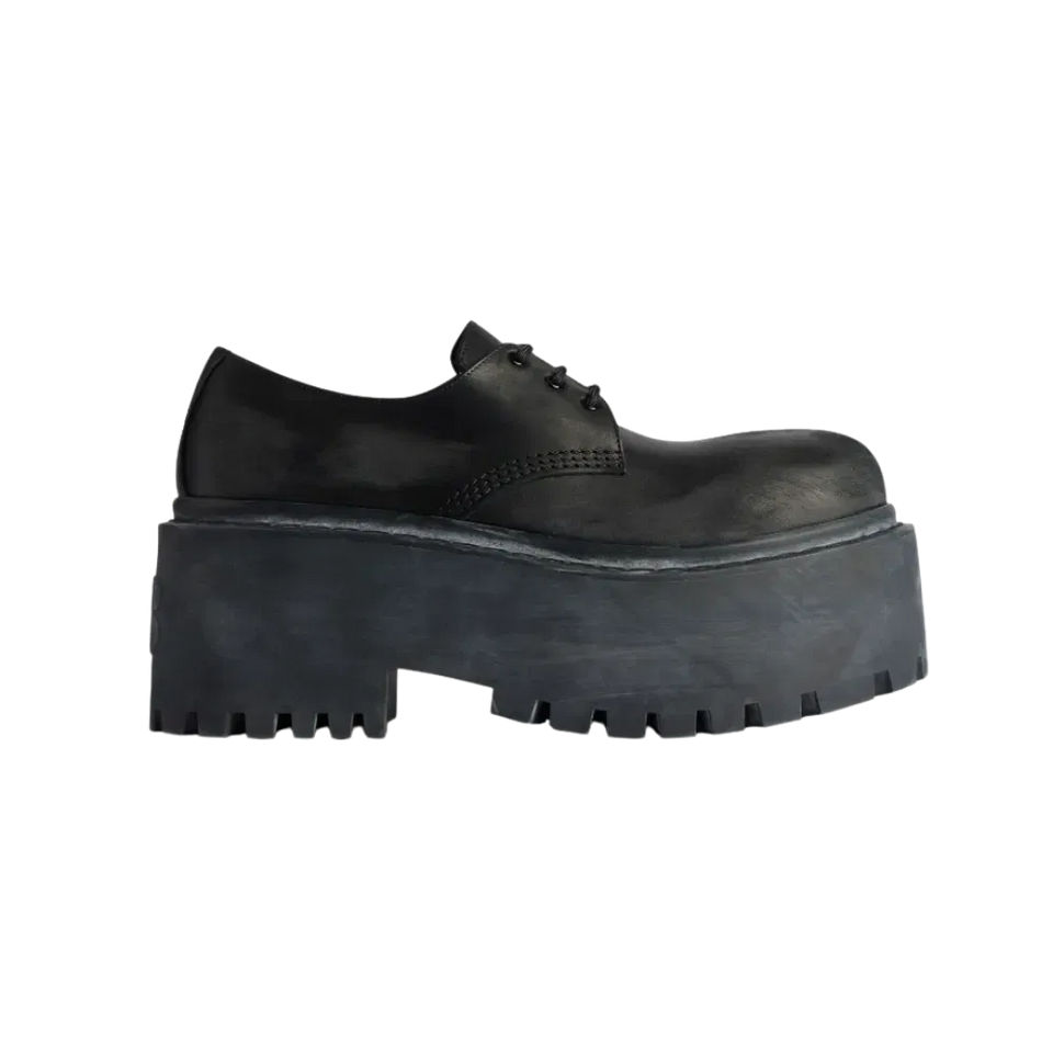 Balenciaga Strike Platform Derby In Black