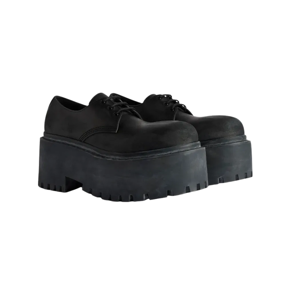 Balenciaga Strike Platform Derby In Black