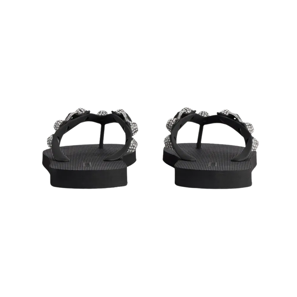 Balenciaga Cagole Thong Sandal In Crystal