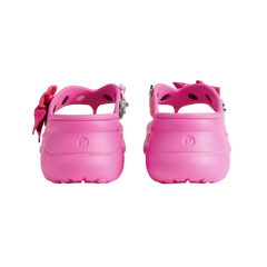 Balenciaga Crocs Thong Jibbitz In Glossy Pink
