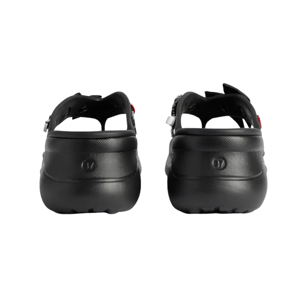 Balenciaga Crocs Thong Jibbitz In Black
