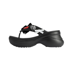 Balenciaga Crocs Thong Jibbitz In Black