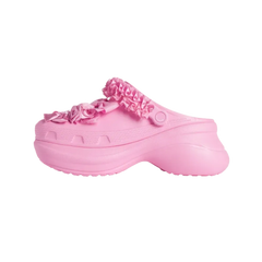 Balenciaga Crocs Mule Jibbitz In Light Pink
